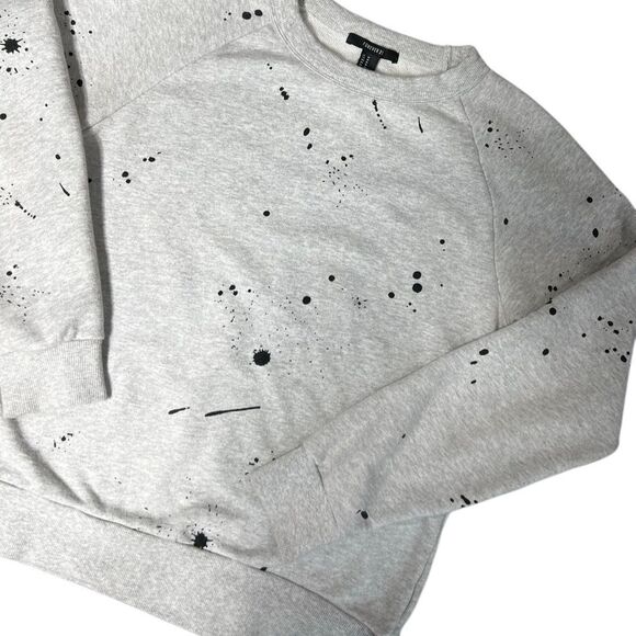 Forever 21 Paint splatter print crew neck sweatshirt Size Medium - Picture 2 of 12